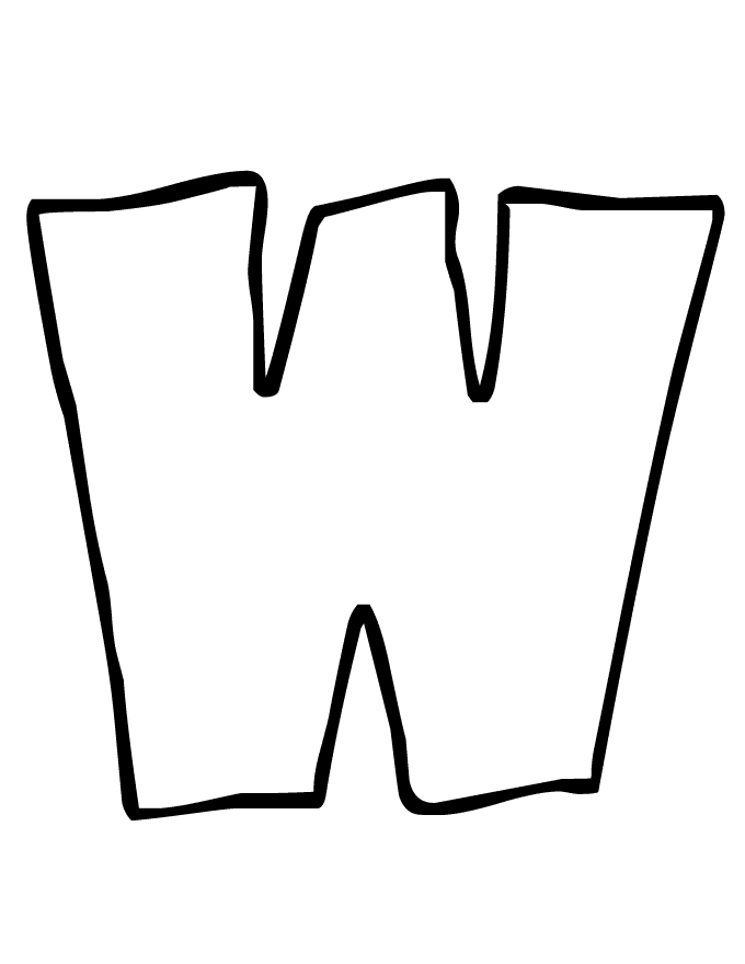 Bubble Letter W